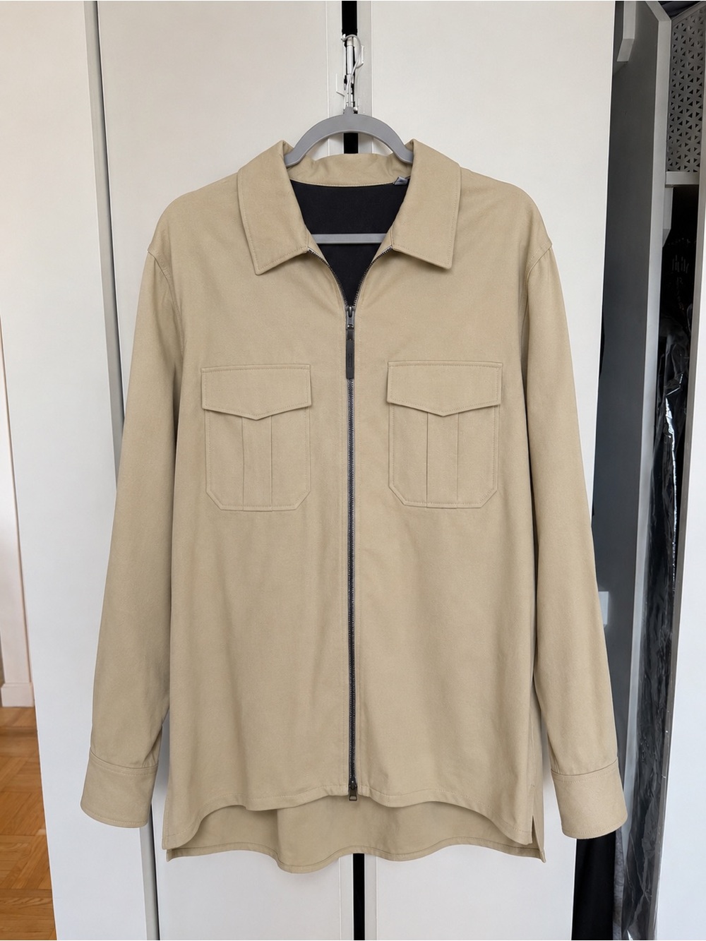 Theory Tweed Blend Shirt Jacket
